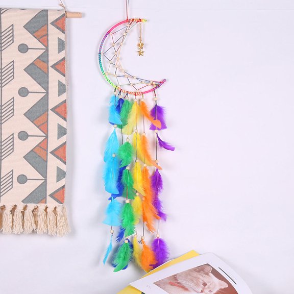 KALLORY Wall Hanging Dream Catcher Pendant for Decoration with Velvet Polyester and 1Pc
