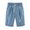 Blue, variant on IROINNID Bermuda Shorts for Women Summer Printed Five Points Large Size Cotton Linen Pants Pants Shorts,Black