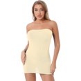 thumbnail image 3 of Minivestidos sexis semitransparentes para mujer, vestido de tubo de una pieza, ropa de dormir, Bikini elástico sin tirantes, traje de baño, vestido tipo pareo, 3 of 5