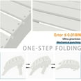 thumbnail image 5 of AreShark Folding Adirondack Footrest, All Weather Adirondack Ottoman Without Assembly, White, 5 of 12
