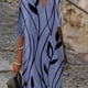 thumbnail image 1 of Vestido Largo Con Cuello En V Y Estampado Multicolor, Vestidos Largos De Primavera Y Otoño Con Mangas Cortas Sueltas Maduras, Ropa De Mujer, 1 of 4