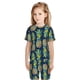 thumbnail image 5 of Balery Colorful Pineapples Conjunto de Pijama Infantil de Manga Corta con Estampado – Ropa de Dormir de Algodón Suave-4X-Large, 5 of 5