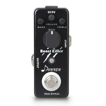 Donner True Bypass Boost Killer Guitar Effect Pedal Rich Distortion (Best Sounding Distortion Pedal)