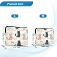 thumbnail image 4 of FORMRS 15"-15.6" Laptop Sleeve Protective Case Soft Carrying Quilted Computer Bag Cover, Cute Cartoon Cats, 4 of 7
