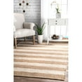 thumbnail image 2 of Flatweave Alisia Stripes Jute Off White 3' x 5' Area Rug, 2 of 2