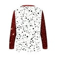 thumbnail image 5 of Womens Hearts Print Tunic Tops Crewneck Raglan Long Sleeve Loose Valentines Day Sweatshirts Pullover Blouses (XL, Red 06), 5 of 5
