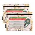 thumbnail image 2 of Wobogo Adorable Cartoon Giraffes Heart Pattern Pencil Pouch with 3 Ring Binder Holes Set of 2 for Learning Tools, 2 of 6