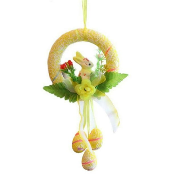 Huevo Diy Creativo Corona De Huevo De Pascua Exquisitos Adornos Colgantes Para El Hogar De Pascua No Tóxicos Para Fiesta De Cumpleaños Eigraketly HA044533-03