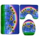 thumbnail image 1 of ABPHQTO Colores Texturas Juego de alfombras de baño de 3 piezas Alfombra de baño Alfombra de contorno y tapa de inodoro, 1 of 2