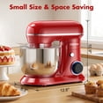 thumbnail image 2 of CEBORY 4 QT 3-in-1 Stand Mixer, 10-Speed Tilt-Head Electric Kitchen Mixer with Dough Hook, Beater, Whisk, and Stainless Steel Bowl for Home Baking, 2 of 7