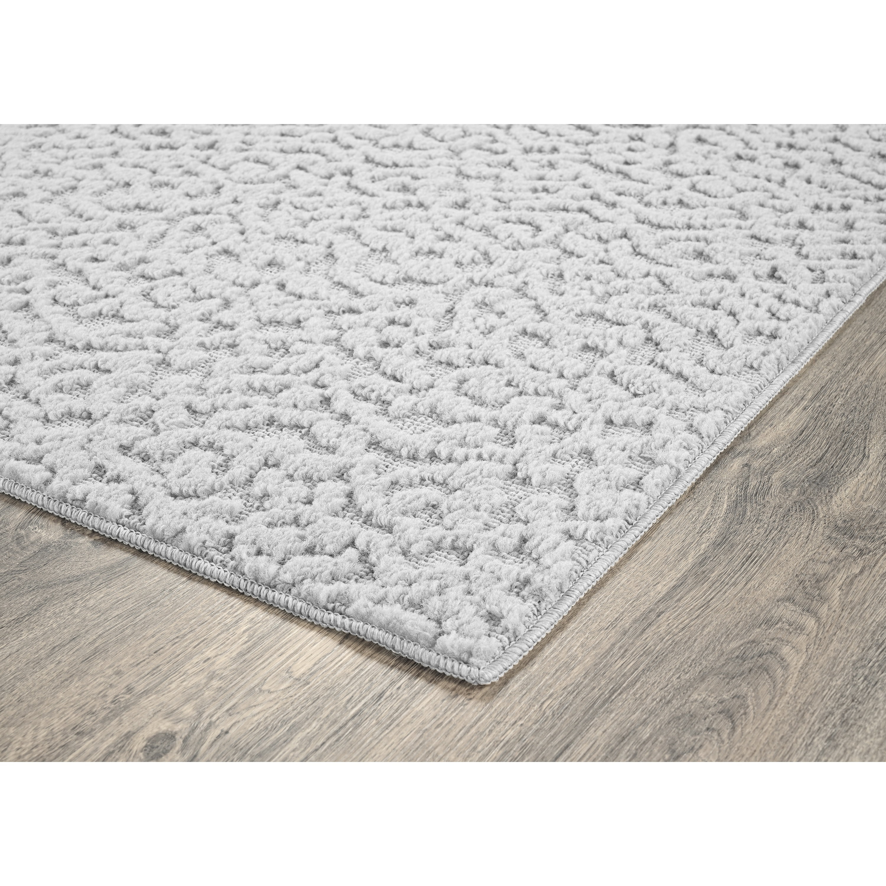 Garland Rug Ivy Silver Indoor Runner Rug, 2' x 12'
