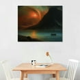 thumbnail image 2 of COMIO  - Aurora Borealis, Giclee Print on Canvas. Ready to Hang Framed Wall Art for Home and Office Decor., 2 of 4