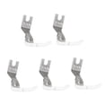 thumbnail image 5 of Sewing Machine Presser Feet for Lightweight Fabric Silver Color 5 Pieces, 5 of 8