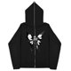 thumbnail image 1 of Sudaderas informales con mariposas Y2k oscuras europeas y americanas para hombres y mujeres, sudaderas con capucha góticas para parejas, sudadera con cremallera de gran tamaño Harajuku, 1 of 5