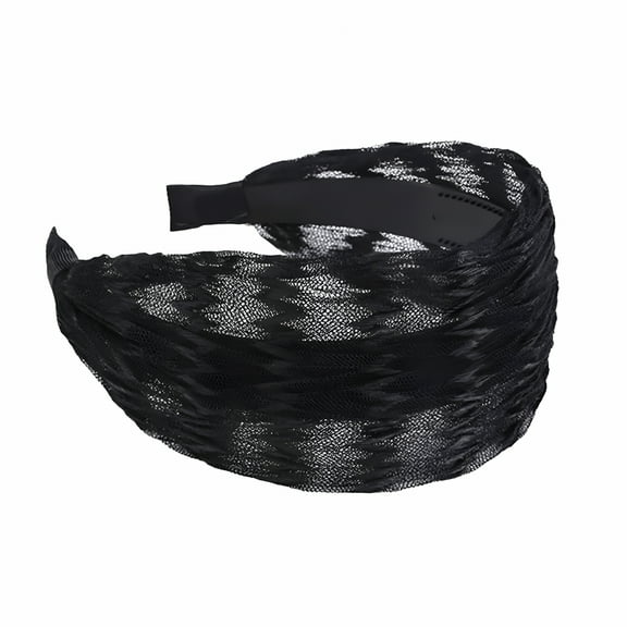 VANIDO Hair Barrettes Women Headband Wide Lace: Simple Solid Color Hair Headband Hair Band Hair Accessory