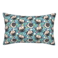 thumbnail image 1 of Fotbe PUG HEAD And Flower Funda de Almohada Decorativa Estilo Occidental, Lujo en Algodón, Fundas para Almohadas King, Cojín Estampado para Decoración del Hogar-14"x20", 1 of 6