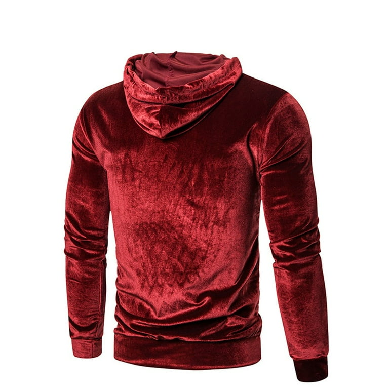 Men's hotsell velvet sweatshirts
