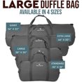 thumbnail image 5 of Bear&Bark Standard Travel Military Style Canvas Duffel Bag, 32 x 18 Inch, Gray, 5 of 5