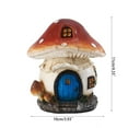 thumbnail image 4 of Rvaymup Elf Mushroom House Decoration Yard Lawn Outdoor Fairy Garden Terrace Ornaments, 4 of 10