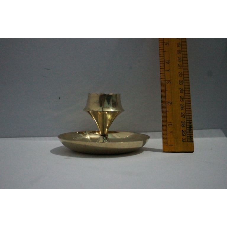 Brass Round Agarbatti Stand 136gm, brass pooja items, brass