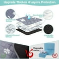 thumbnail image 6 of Self Warming Cats Bed Self Heating, Cats Dog Mat, Extra Warm Thermal Pet Pad For Indoor Outdoor Pet Non-Slip Bottom Washable Light Gray 28 X 40 Inch, Xinsrenus Under $5! Self Warming Cats, 6 of 7