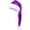 purple, variant on Long Christmas Hat, Plush Santa Hat with Black Trim for Holiday Parties, Red and Black, 32 x 75 cm, 1 Pack