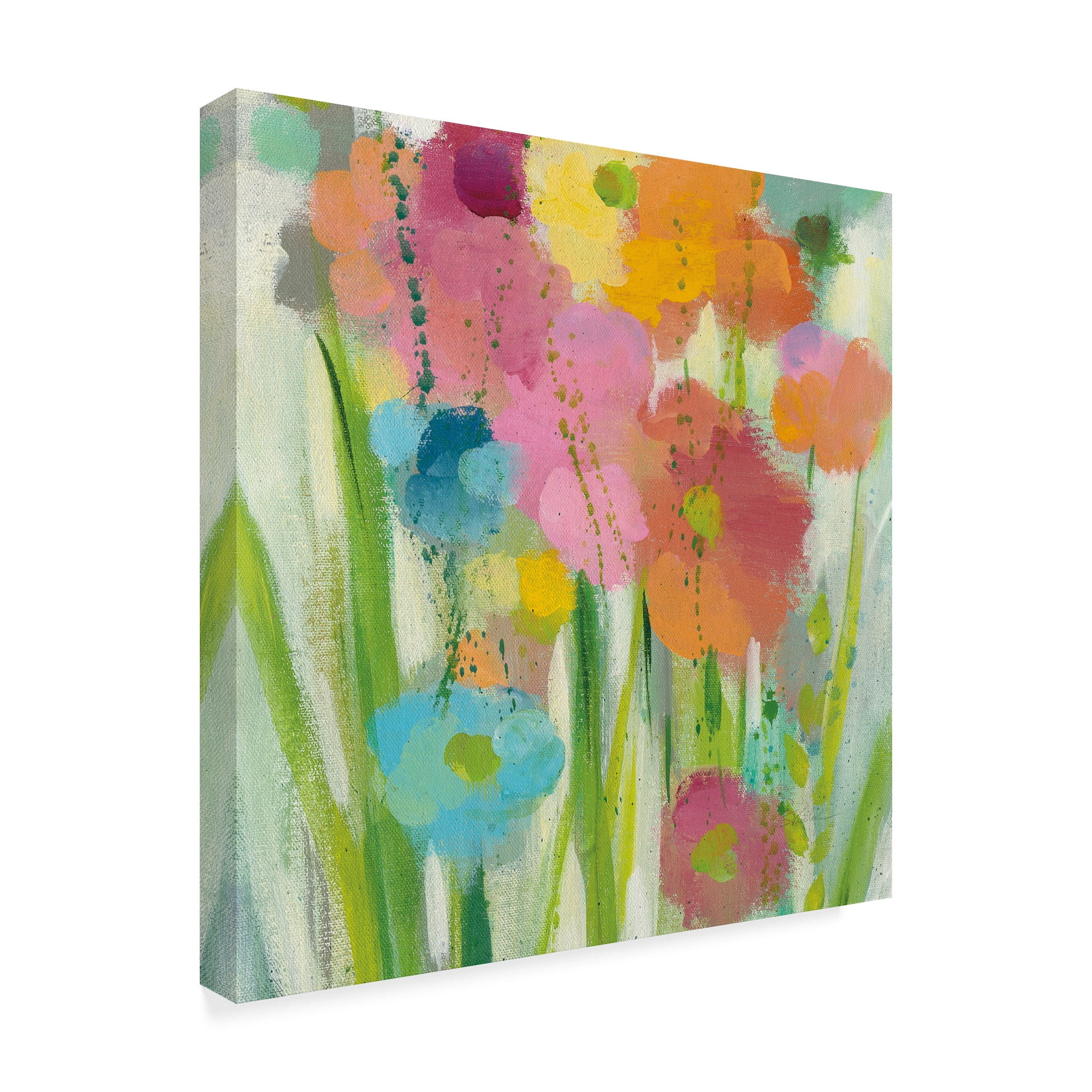 Trademark Fine Art 'Longstem Bouquet I Square II' Canvas Art by Silvia Vassileva