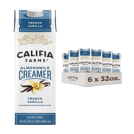 (6 Pack)CALIFIA Farms Almond Milk Vanilla Creamer  32 oz.