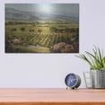 thumbnail image 4 of Luxe Metal Art 'Vineyards to Vaca Mountains' by Ellie Freudenstein, Metal Wall Art, 16"x12", 4 of 7