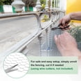 thumbnail image 4 of Uxcell 2-Pack Malla de Alambre para Aves de Corral, 3.9 in x 9.8 ft Cerca de Alambre de Hierro para Redes de Aves de Corral/Jardín/Protección de Plantas [Tono Plateado], 4 of 6