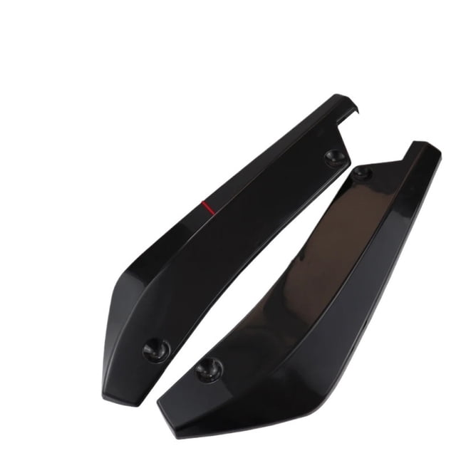 Rear Bumper Spoiler Canards Diffuser Car Side Fin Scratch Protector Black Rear Lip Wrap Angle Splitters Modificati