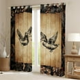 thumbnail image 2 of Hunting Duck Curtains 42"Wx84"L Tree Branches Camo Mallard Duck Window Curtains Rustic Farmhouse Cabin Curtains & Drapes Men,Camouflage Wildlife Animal Curtains 2 Panels, 2 of 6