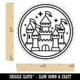 thumbnail image 2 of Magic Fairytale Castle Self-Inking Rubber Stamp Ink Stamper - Green Ink - Mini 1/2 Inch, 2 of 7