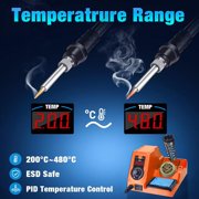 Soldering Iron Station Kit Digital Soldering Station 60W LED Digital Display Precision Heat Control (392℉~896℉) Constant Temperature and Anti-Static