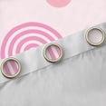 thumbnail image 4 of Manfei Girly Pink Stripes Black Out Curtains for Teen, Modern Abstract Geometric Curtains Pack of 2 (42x63 Each), Chic Minimalism Bedroom Curtains, Curtains Blackout Bedroom Decor, 4 of 6