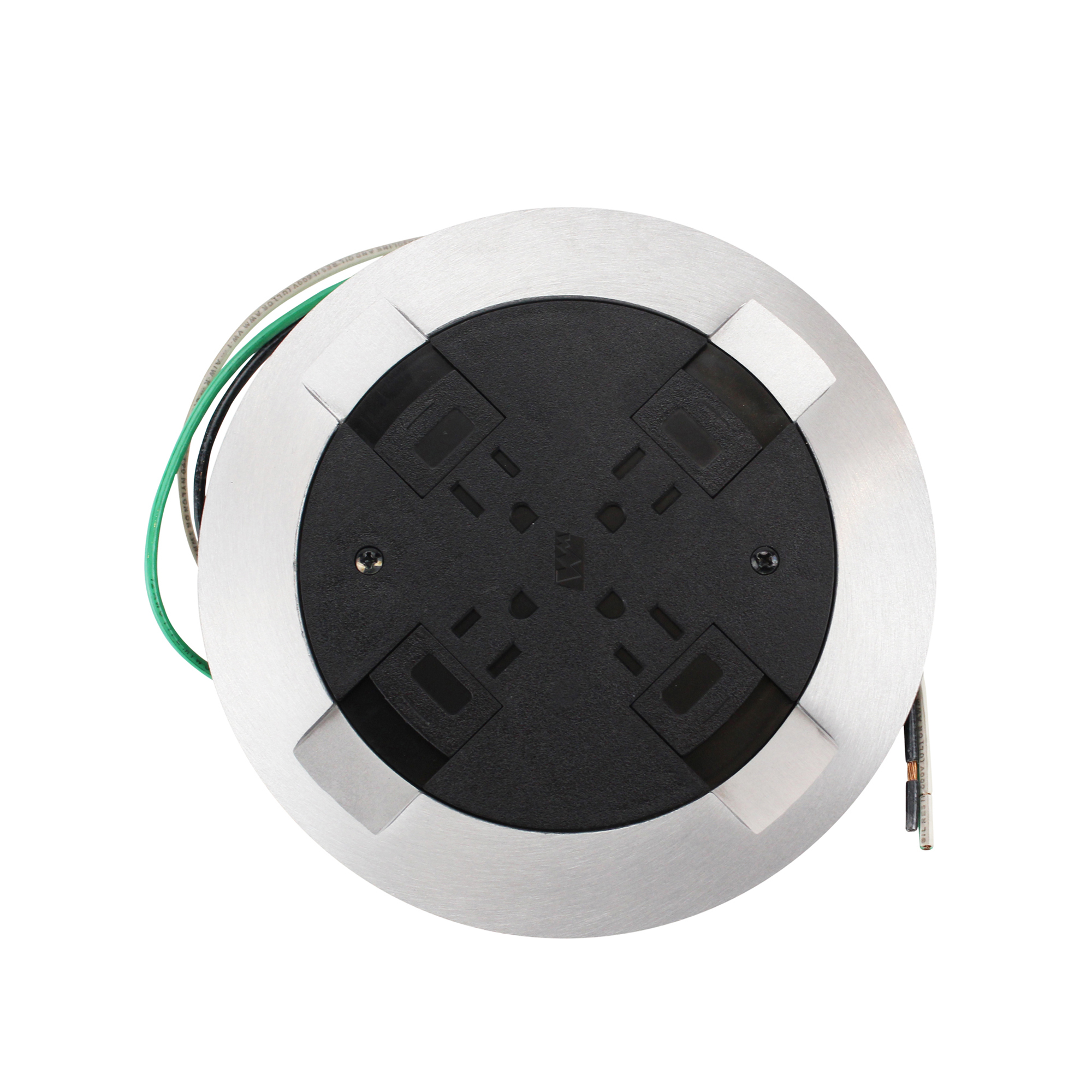 Wiremold Walker Legrand Psrc9tcal Poke Thru Psr Series Flush Mount Cover Quad 15a Receptacle Outlet Walmart Com Walmart Com