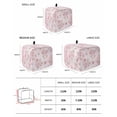 thumbnail image 2 of Pink Floral Toaster Cover 2 Slice, Small Kitchen Appliance Covers, Modern Farmhouse Aesthetic Shabby Chic Flower Toaster Oven Cover with Loop, Bread Machine Cover Polyester Dust Cover Protection, 2 of 4