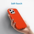 thumbnail image 4 of JETech Silicone Case Compatible with iPhone 13 Pro 6.1-Inch, Silky-Soft Touch Full-Body Protective Phone Case, Shockproof Cover with Microfiber Lining (Orange Red), 4 of 7