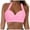 Pink, variant on BYHONG Women Swimwear Tops Underwire Full Coverage Bikini Top Push up Swim Crop Top Tie Back Bathing Suit Tops Orange L