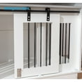 thumbnail image 6 of TABU 55" Large Dog Crate Furniture with 2 Rooms,Wooden Dog Crate for Small Dogs,Chew Resistant,White, 6 of 7