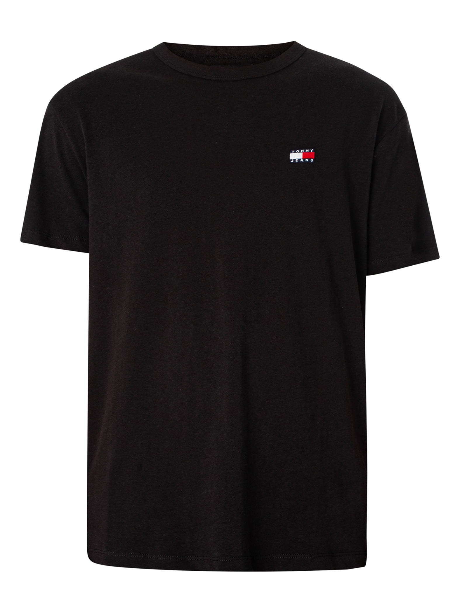 【 JEANS】REGULAR BADGE T-SRHIT Tommy Jeans Regular Badge T-Shirt, Black - Walmart.com