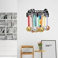 thumbnail image 6 of Skydive Medal Holder Display Hanger Rack Frame for Skydive Athletes Sturdy Black Steel Metal Wall Mounted Hooks Medal Rack Display Kid's Gift, 6 of 7