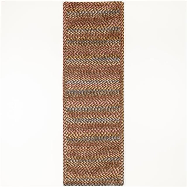 Rhody Rug WO31R024X096B 2 x 8 ft. Woodstock Rectangle & Runner, Hickory & Multi Color