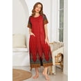 thumbnail image 2 of Ekouaer Women Robes Zipper Front Short Sleeve Full Length Housecoat with Pockets Loungewear, 2 of 4