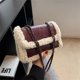 thumbnail image 5 of Bolso de hombro con cadena retro bandolera de gamuza sintética de vellón de calle vintage, 5 of 8