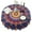 Colorful Tie Dye, variant on Rainbow Tie Dye Swirl Pattern Round Tablecloth 60"x60",Wrinkle Wipeable Table Cloth for Kitchen Dining Room Picnic Patio Party