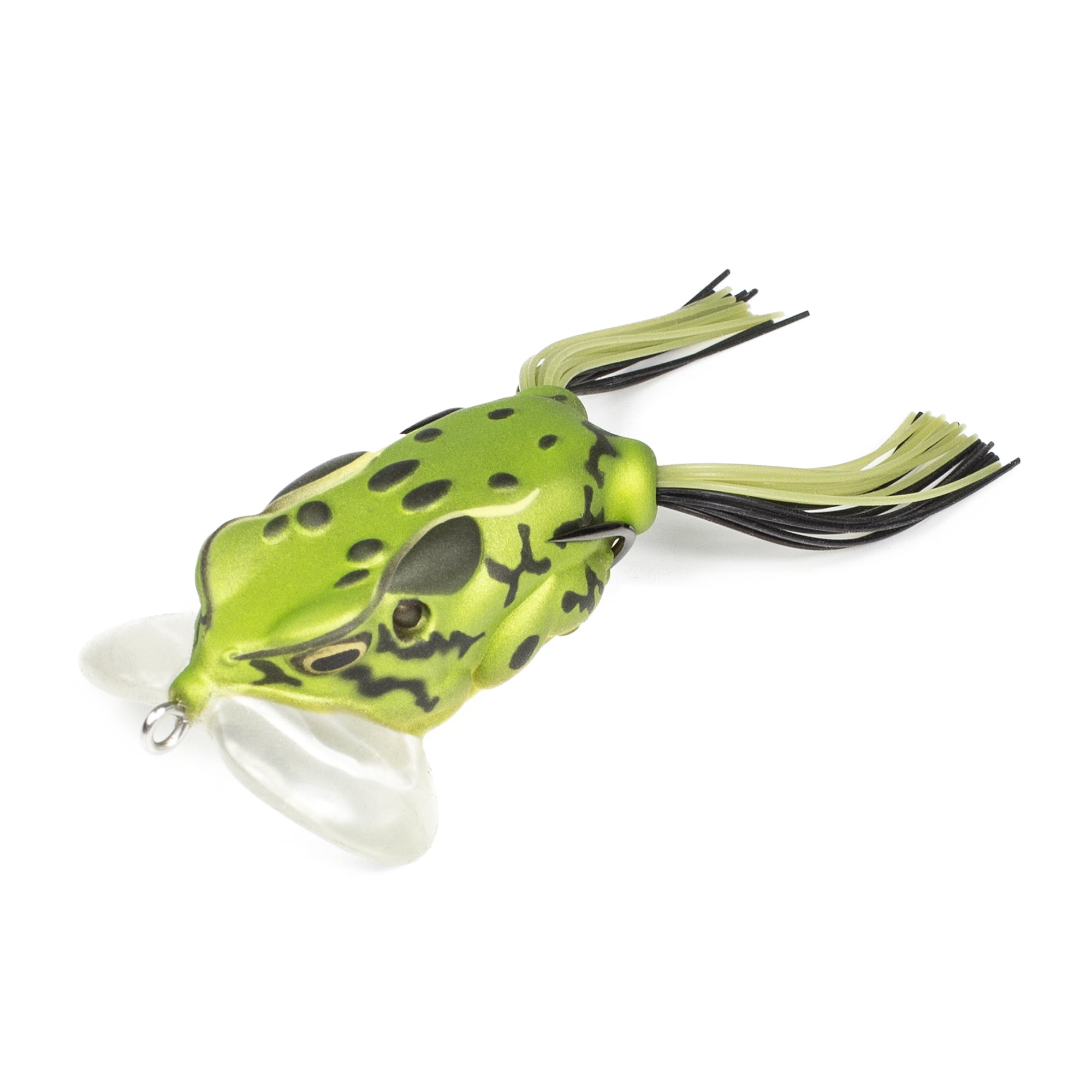 (2 pack) Lunkerhunt Yappa Frog - Topwater Lure - Green Tea,2.25in,1/2oz,Soft Baits,Fishing Lures