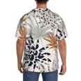 thumbnail image 3 of Gukieu Tropical Leaves Print Men's Short-sleeved Shirts, Button-down Pocket Shirts, T-shirts, Beach Vacation Travel Summer Clothing-XX-Large, 3 of 5