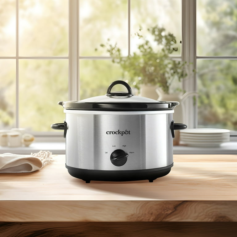 Crock-Pot クロックポット (SCR450-HX) Crock Pot 4-1/2-Quart Slow Cooker, Black Demask Pattern