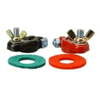 Everstart 962C-2W Marine Grade Red and Black 6-12-Volt Battery Terminals, Epoxy Coated